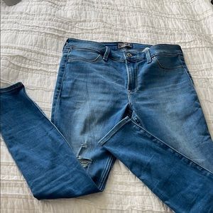 Abercrombie mid rise jean leggings 6short